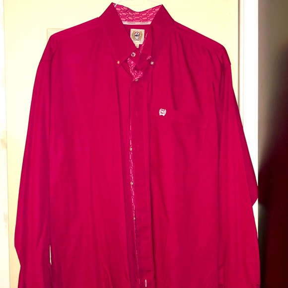 Magenta Cinch shirt